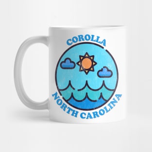 Corolla, NC Summertime Vacationing Ocean Skyline Mug